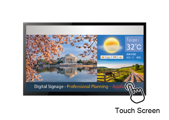 DaySmart 智慧多媒體 - 【壁掛式、觸控】49吋 智慧數位看板+播放器