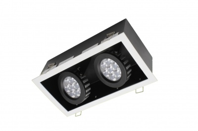 LED AR70 20W 方形細框崁燈 雙燈