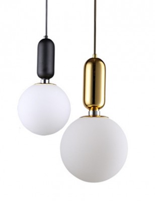 北歐丹麥設計極簡燈款 床頭圓球玻璃吊燈
