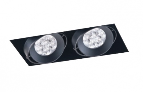 10W LED模組x2 高質感方形無邊框崁燈 雙燈