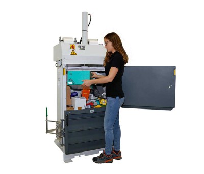回收物減容壓縮捆包機HSM_V-Press_低安裝高度