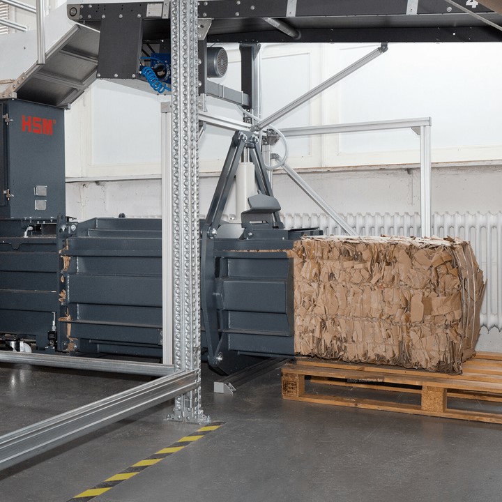 德國HSM臥式通道全自動廢棄物壓縮機
