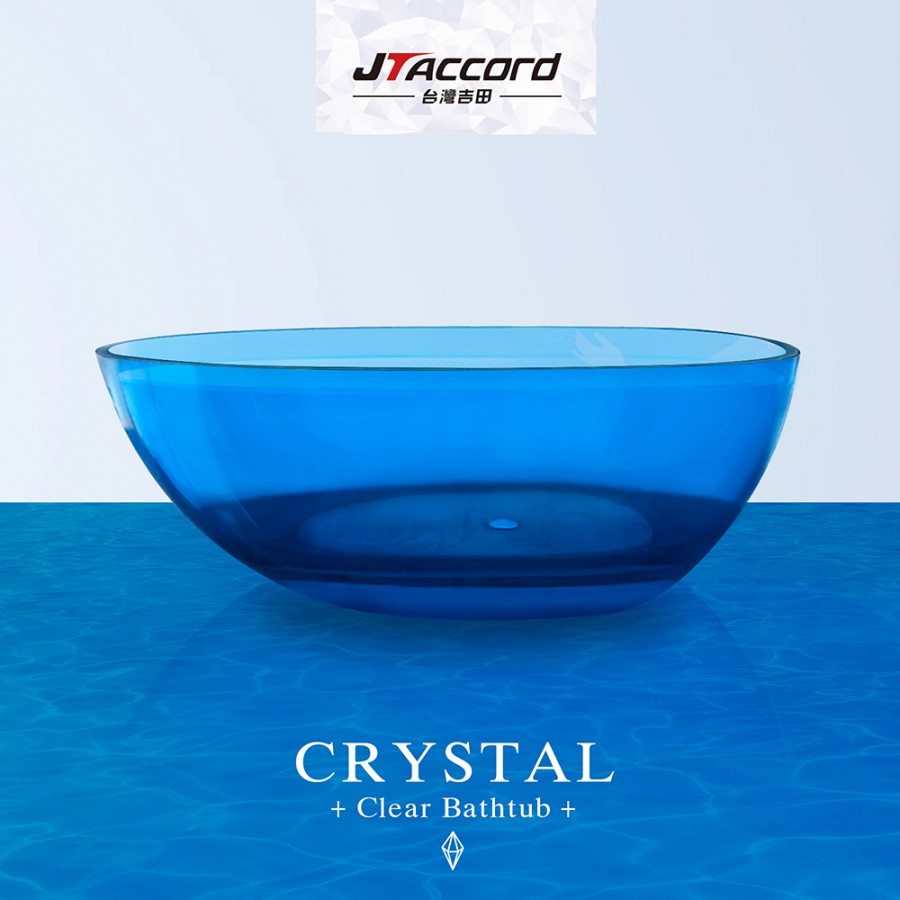 CM33150-B 藍色水晶透明浴缸