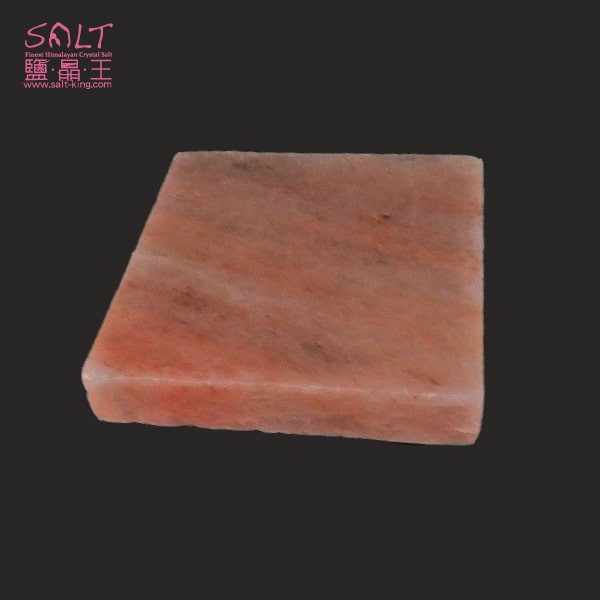 鹽燈專家【鹽晶王】喜馬拉雅山100%純天然結晶玫瑰岩（鹽板／鹽烤板／鹽磚）正方形一入。