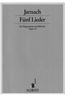 Funf Lieder for voice and piano