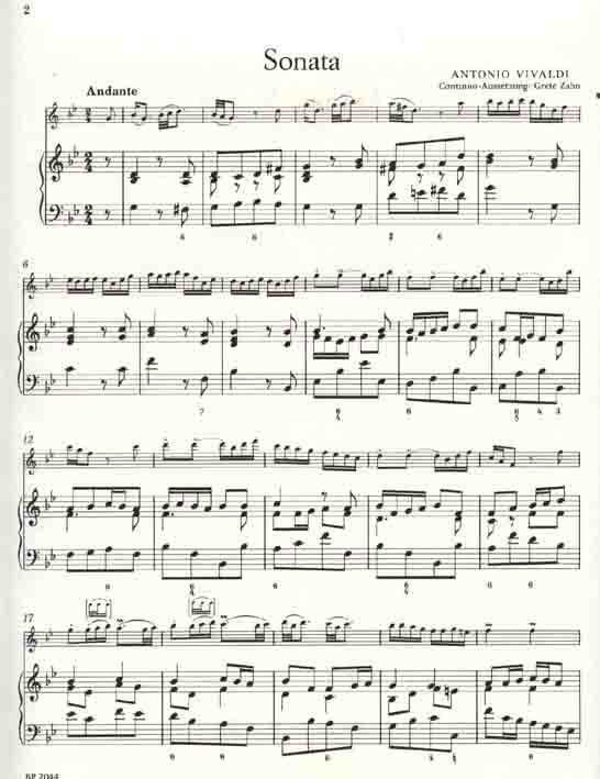 Sonata g minor  (1R)(A)+Bc