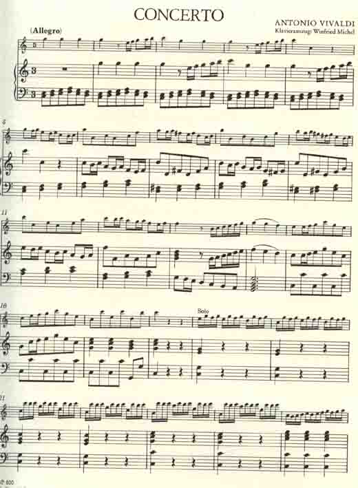 Concerto per Flautino C Major  (1R)(A)+Bc