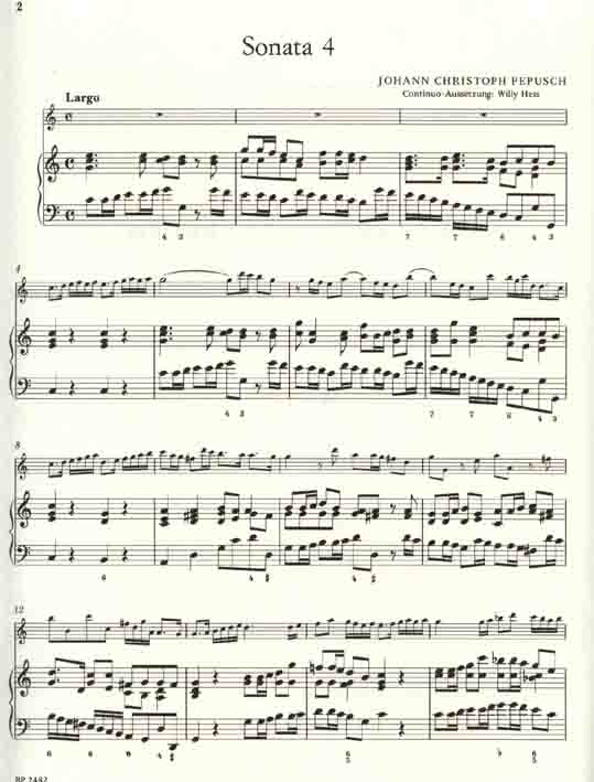 Sechs Sonaten  II  (1R)(A)+Bc