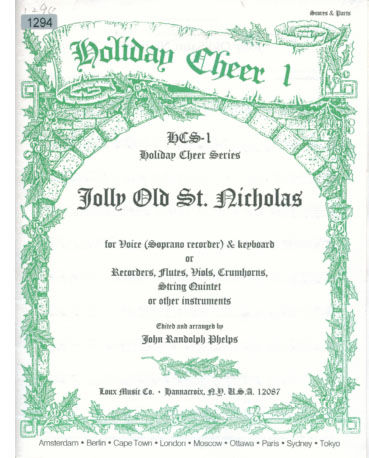Jolly Old Saint Nicholas (1R)