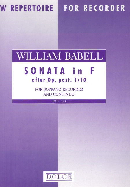 Sonata in F after Op. post. 1/10 (1R)(S)+Bc