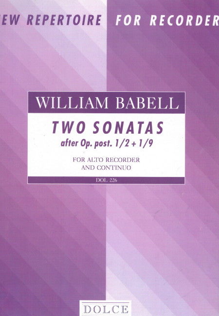 Two Sonatas after Op. post. 1/2+1/9 (1R)(A)+Bc