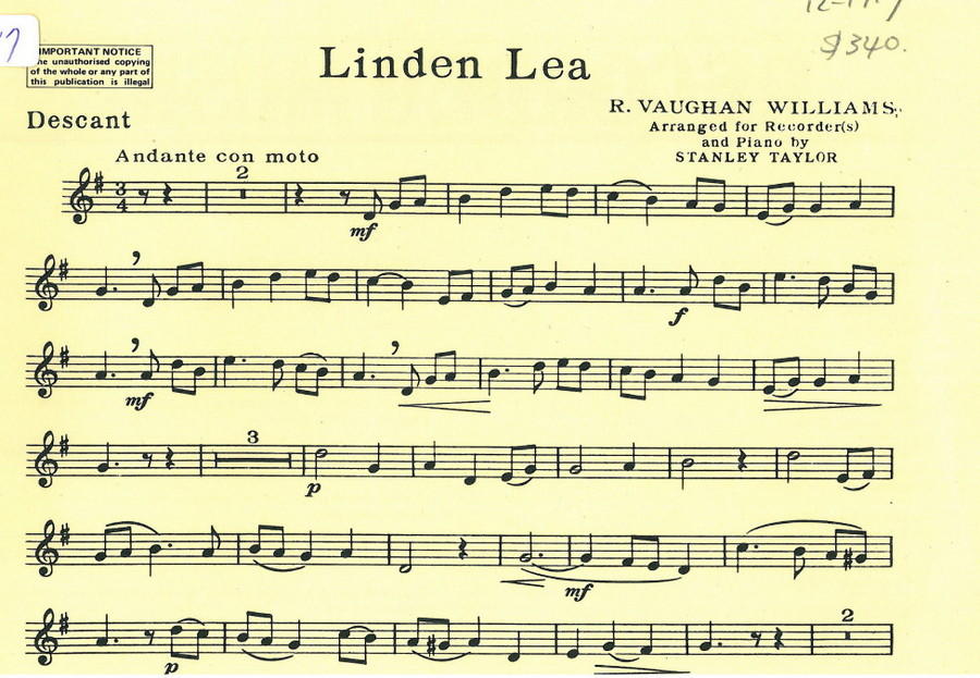 Linden Lea (1R)(S)