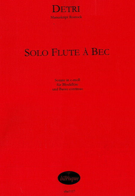 Solo Flute a Bec (1R)+Bc
