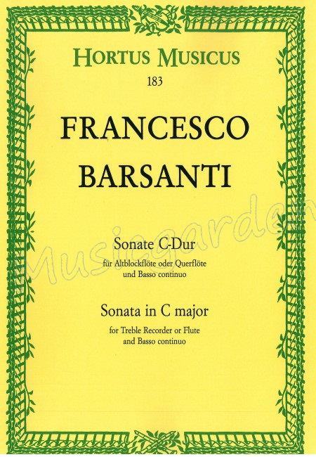 Sonate C Major (1R)(A)+Bc