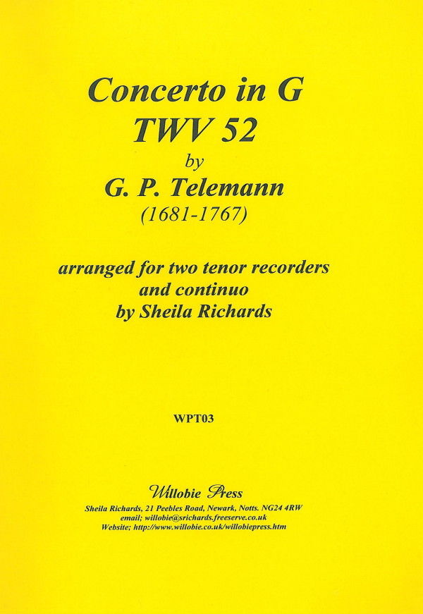 Concerto in G TWV 52 (2R)(TT)+Ha