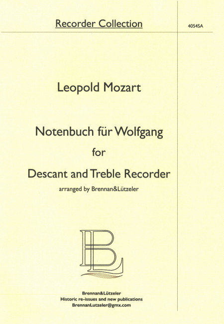 (絕版)Notenbuch fur Wolfgang (2R)(SA)