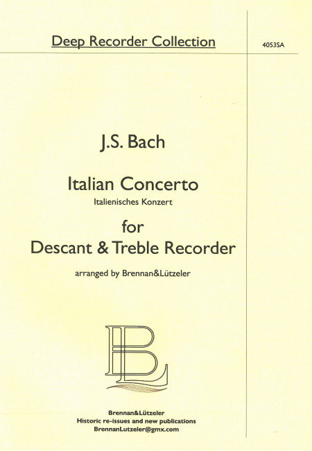 (絕版)Italian Concerto (2R)(SA)