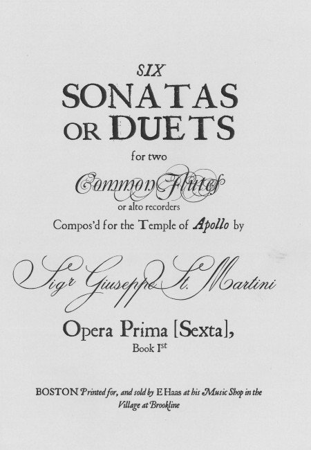 Six Sonatas or Duets (2R)(AA)