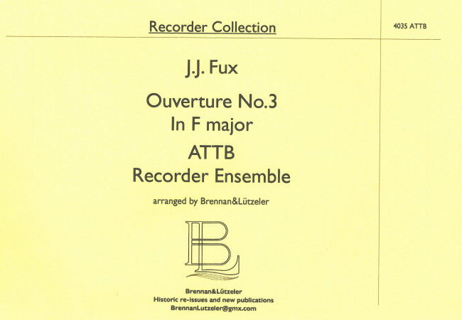 (絕版)Ouverture No. 3 In F major (4R)(ATTB)