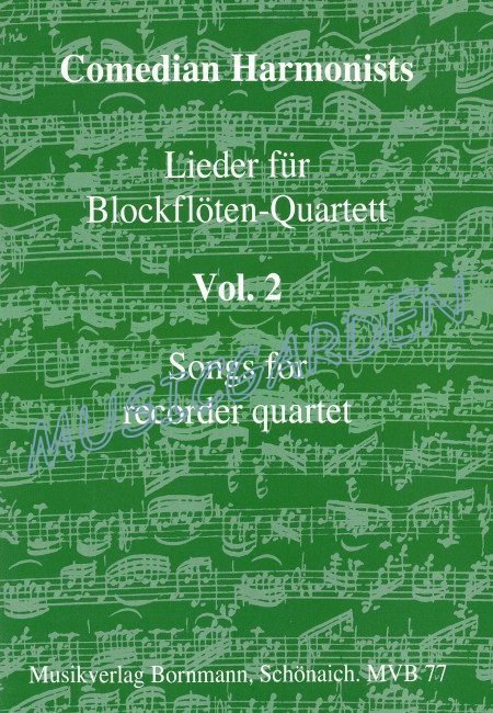 Songs for recorder quartet Vol. 2 (4R)(AATB)