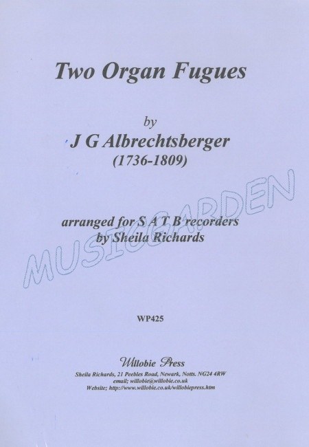 Two Orgen Fugues (4R)(SATB)