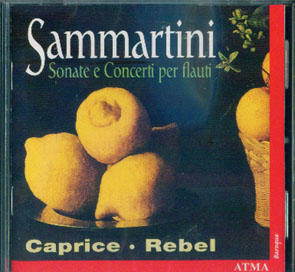 Sammartini / Caprice Rebel 直笛協奏曲 & 奏鳴曲