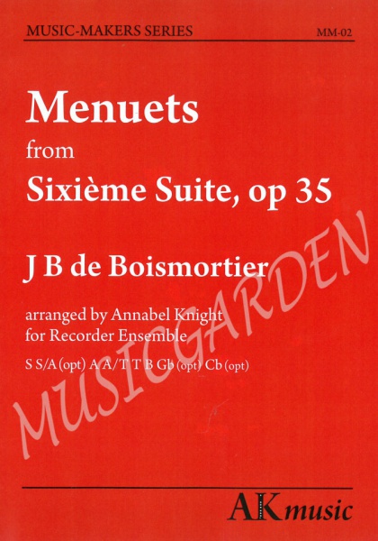 Menuets from Sixieme Suite, op 35 (ESB)(9R)