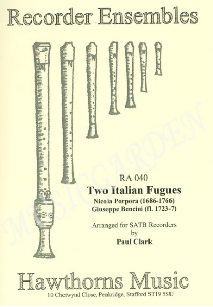 Two Italian Fugues (4R)(SATB)