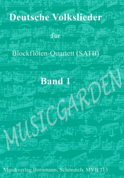Deutsche Volkslieder Band 1 (4R)(SATB)
