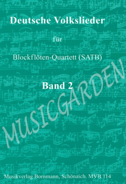 Deutsche Volkslieder Band 2 (4R)(SATB)