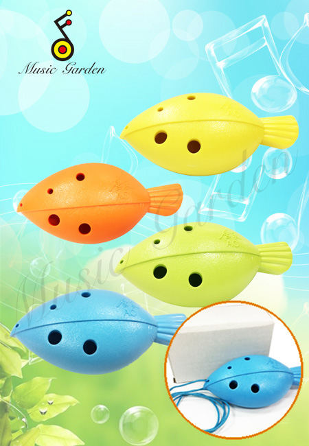 禾豐窯6孔中音塑膠魚陶笛
