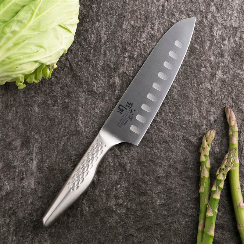 KAIGROUP SANTOKU KNIFE DIMPLE 165mm(USD$25)