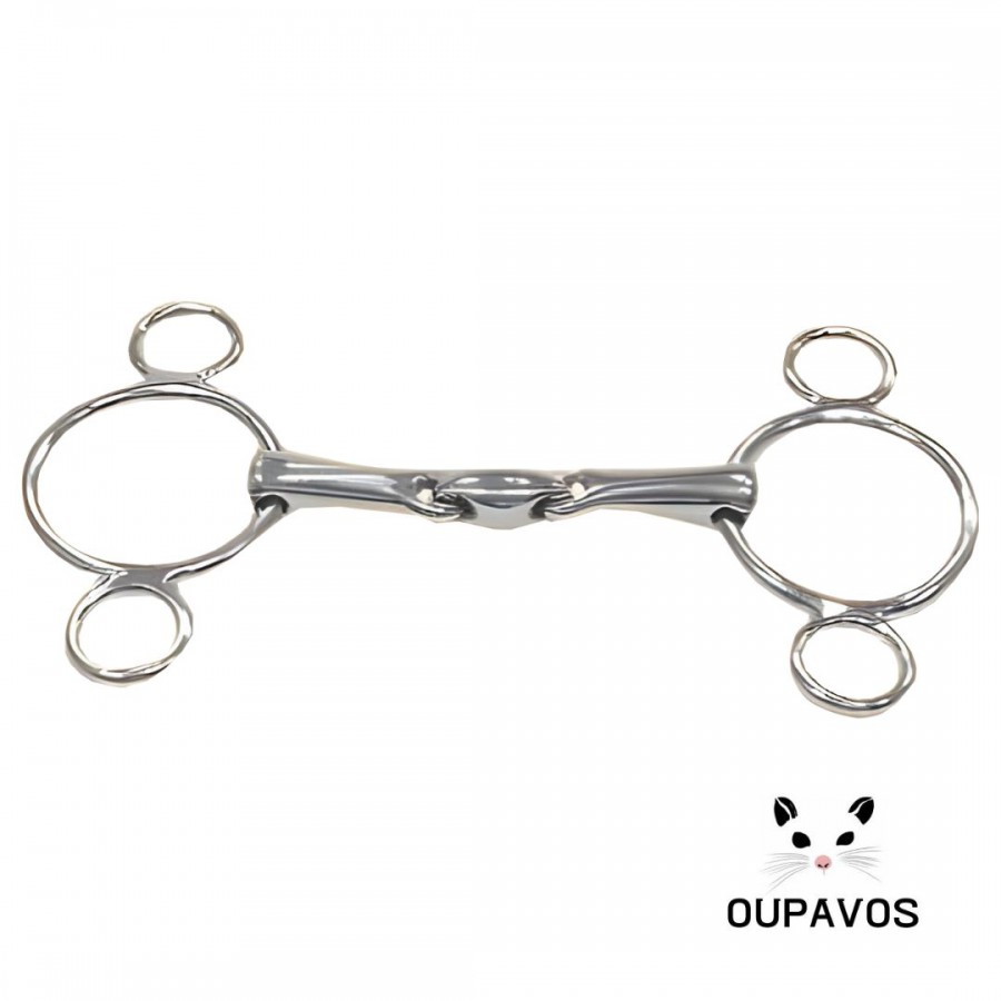 Horse Show Jumping with Oval Mouth Bit - Type A