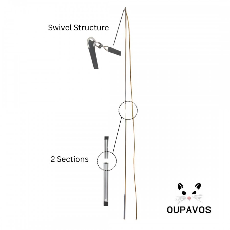 Horse Lunge Whip 2 Sections With Swivel Structure