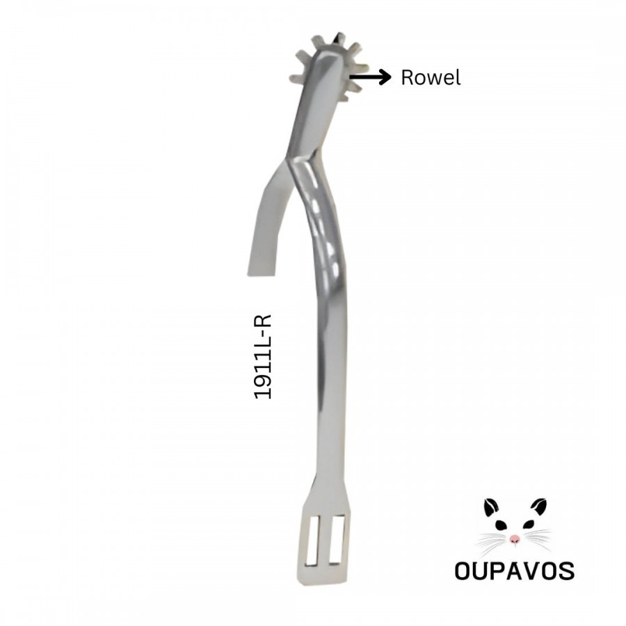 Horse Lost Wax Stainless Steel Lady Spur With Wheel Rowel End